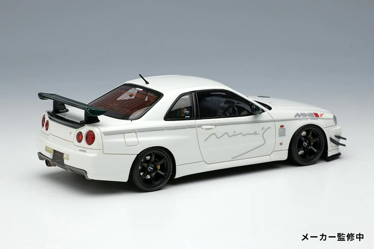 Make Up Co., Ltd / Eidolon 1:43 Nissan Skyline GT-R (BNR34) Mine's V-spec N1 2021 (RAYS Wheel) - Image 2