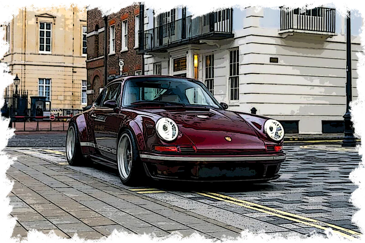 *PREORDER* Make Up Co., Ltd. / Eidolon 1:18 Porsche Singer 911 DLS in Speed Yellow - Image 2