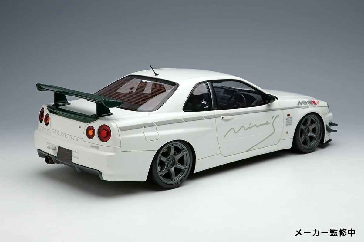 Make Up Co., Ltd / IDEA 1:18 Nissan Skyline GT-R (BNR34) Mine's V-spec N1 2021 (RAYS Wheel) - Image 2