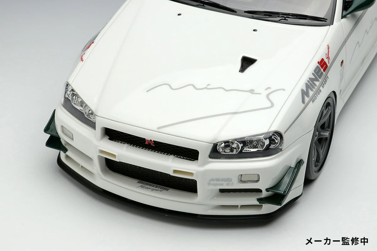 Make Up Co., Ltd / IDEA 1:18 Nissan Skyline GT-R (BNR34) Mine's V-spec N1 2021 (RAYS Wheel) - Image 3