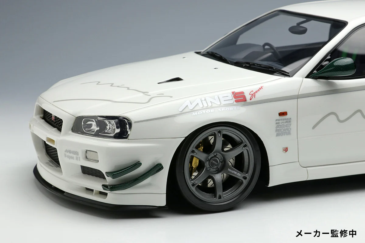 Make Up Co., Ltd / IDEA 1:18 Nissan Skyline GT-R (BNR34) Mine's V-spec N1 2021 (RAYS Wheel) - Image 5
