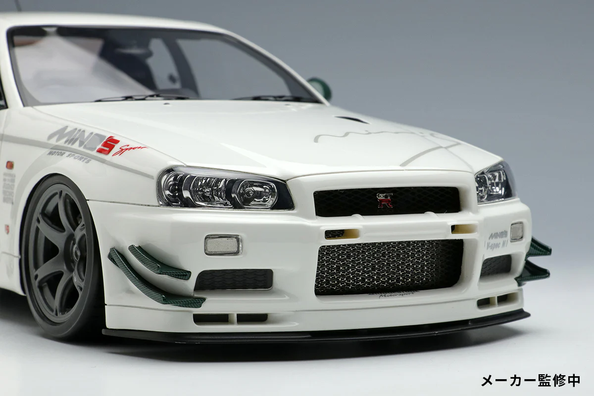 Make Up Co., Ltd / IDEA 1:18 Nissan Skyline GT-R (BNR34) Mine's V-spec N1 2021 (RAYS Wheel) - Image 7