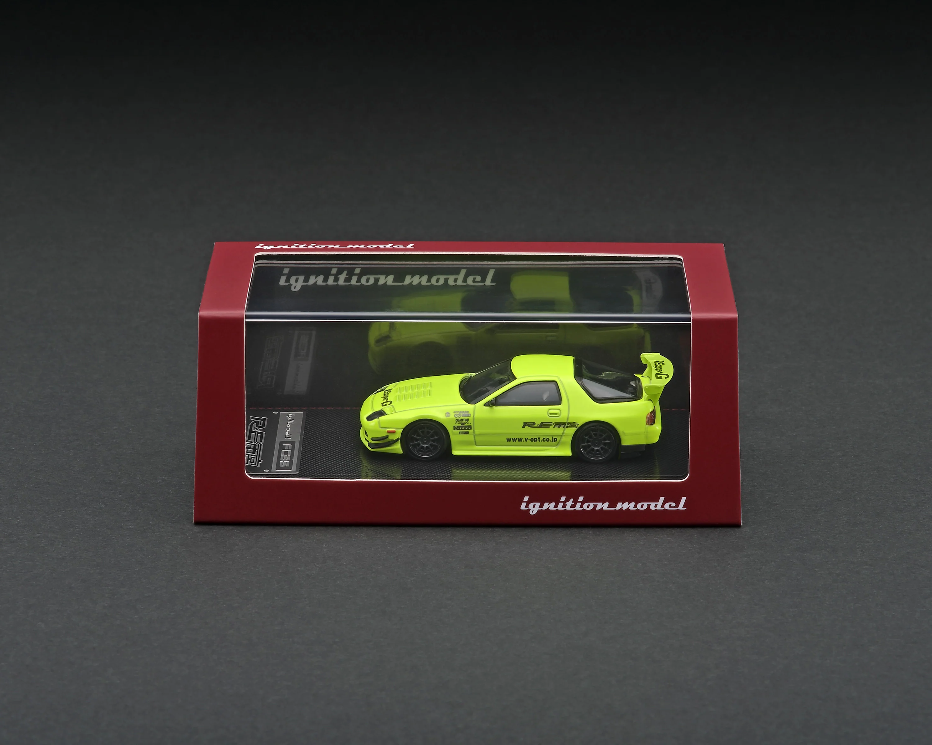 Ignition Model 1:64 Mazda RX-7 (FC3S) RE Amemiya in Yellow / Green - Image 3