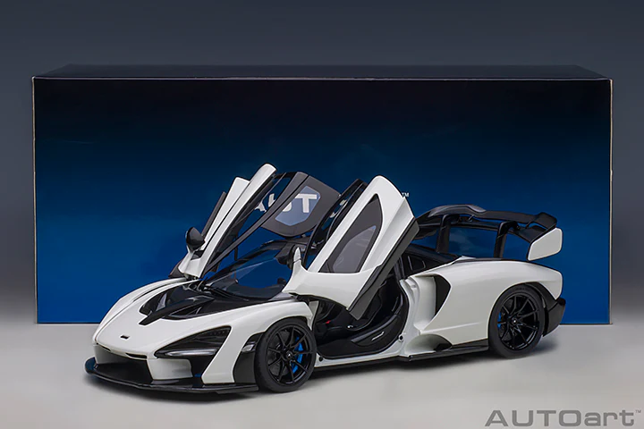 *PREORDER* AUTOart 1:18 McLaren Senna in Vison Pure White - Image 6