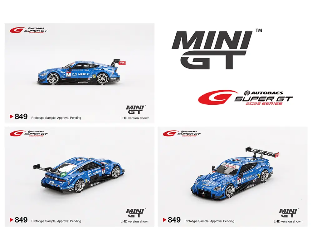 MINI GT 1:64 Japan Exclusive Nissan Z GT500 #1 “MARELLI IMPUL Z” TEAM IMPUL 2023 SUPER GT Series - Image 2