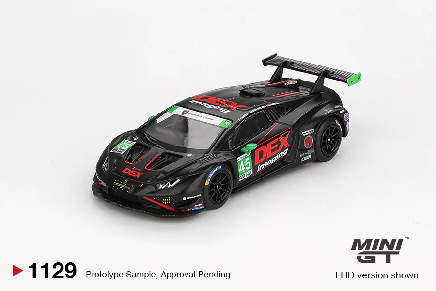 MINI GT 1:64 Lamborghini Huracán GT3 EVO2 #45 DEX Imaging – 2024 IMSA Daytona 24Hrs - Image 2