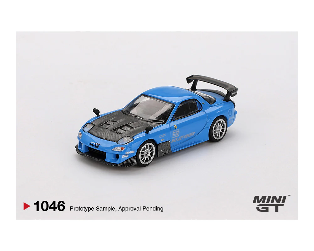 MINI GT 1:64 Mazda RX-7 (FD3S) RE Amemiya in Light Blue