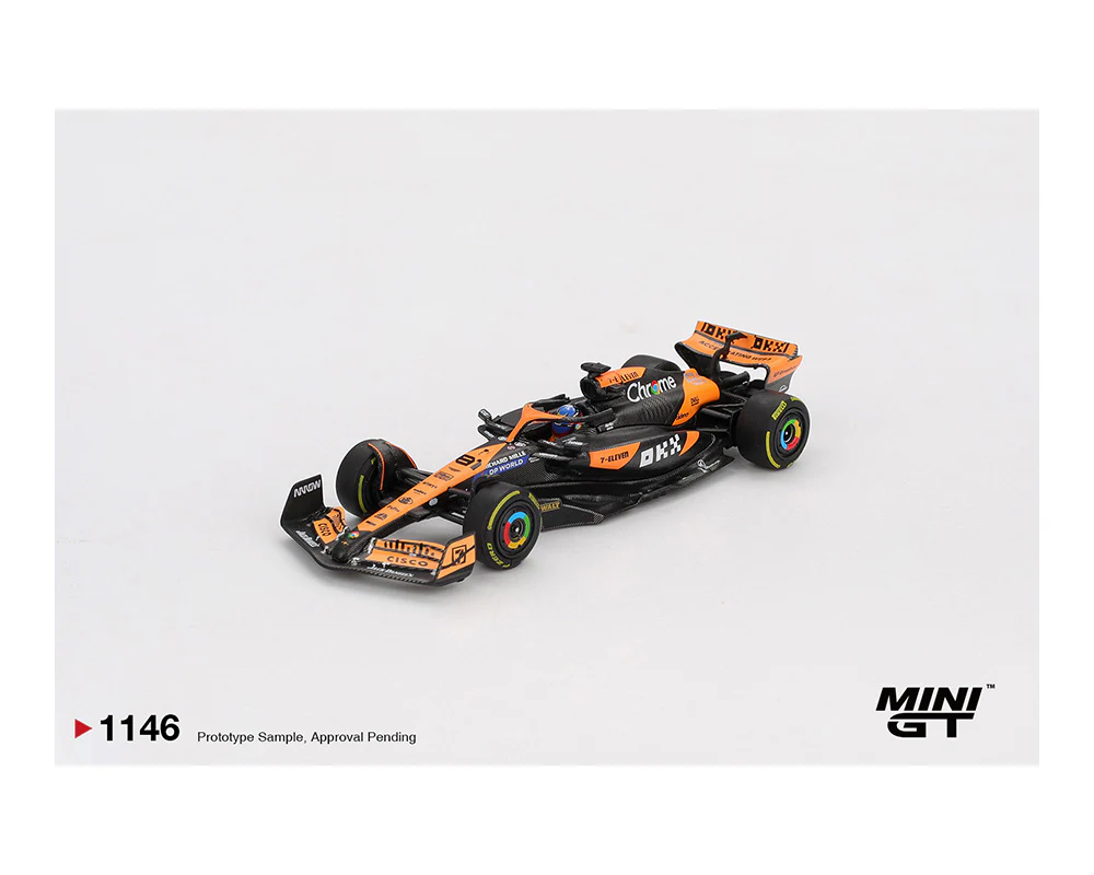 *PREORDER* MINI GT 1:64 McLaren MCL38 #81 Oscar Piastri 2024 F1 Hungarian GP Winner - Image 2