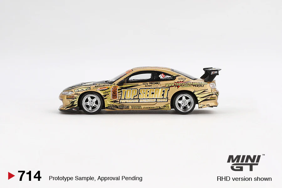 MINI GT 1:64 Nissan Silvia (S15) Top Secret D1GP in Gold - Image 2