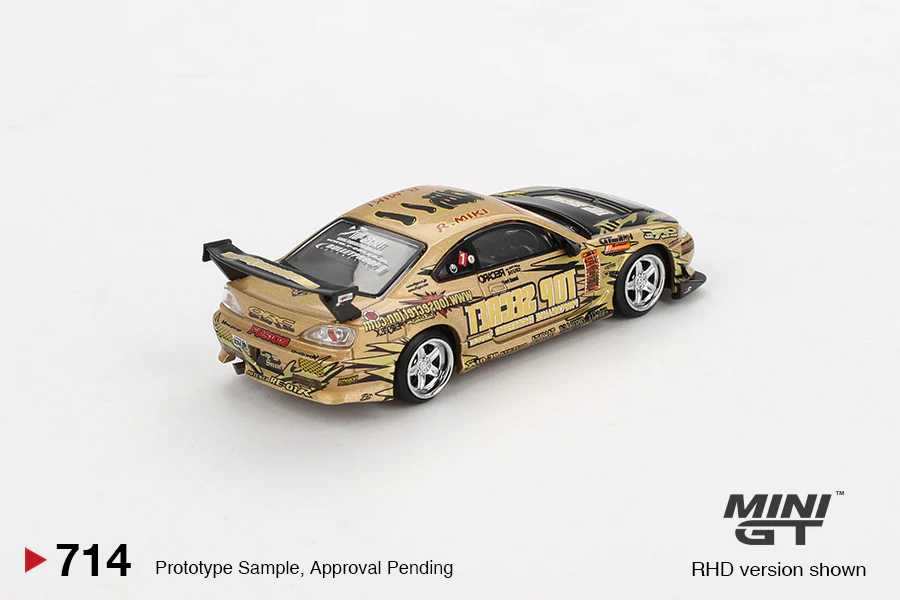 MINI GT 1:64 Nissan Silvia (S15) Top Secret D1GP in Gold - Image 3