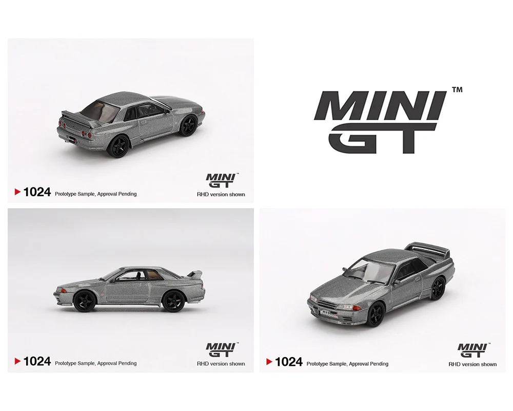 MINI GT 1:64 Nissan Skyline GT-R (NISMO BNR32 CRS Version) in Dark Metal Gray - Image 2