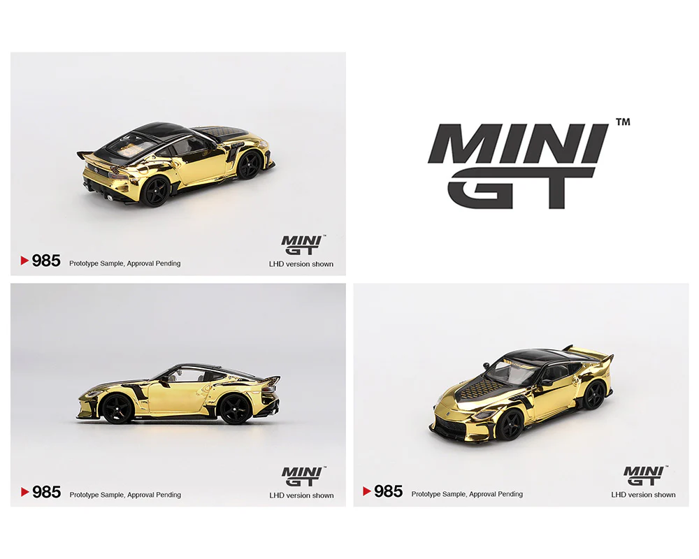 MINI GT 1:64 Nissan Z VeilSide FFZ400 in Gold Chrome - Image 2