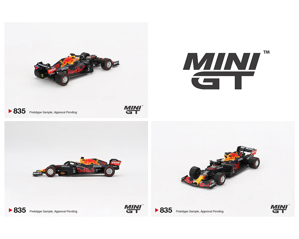 MINI GT 1:64 Red Bull RB16B #33 Max Verstappen 2021 Abu Dhabi Grand Prix Winner