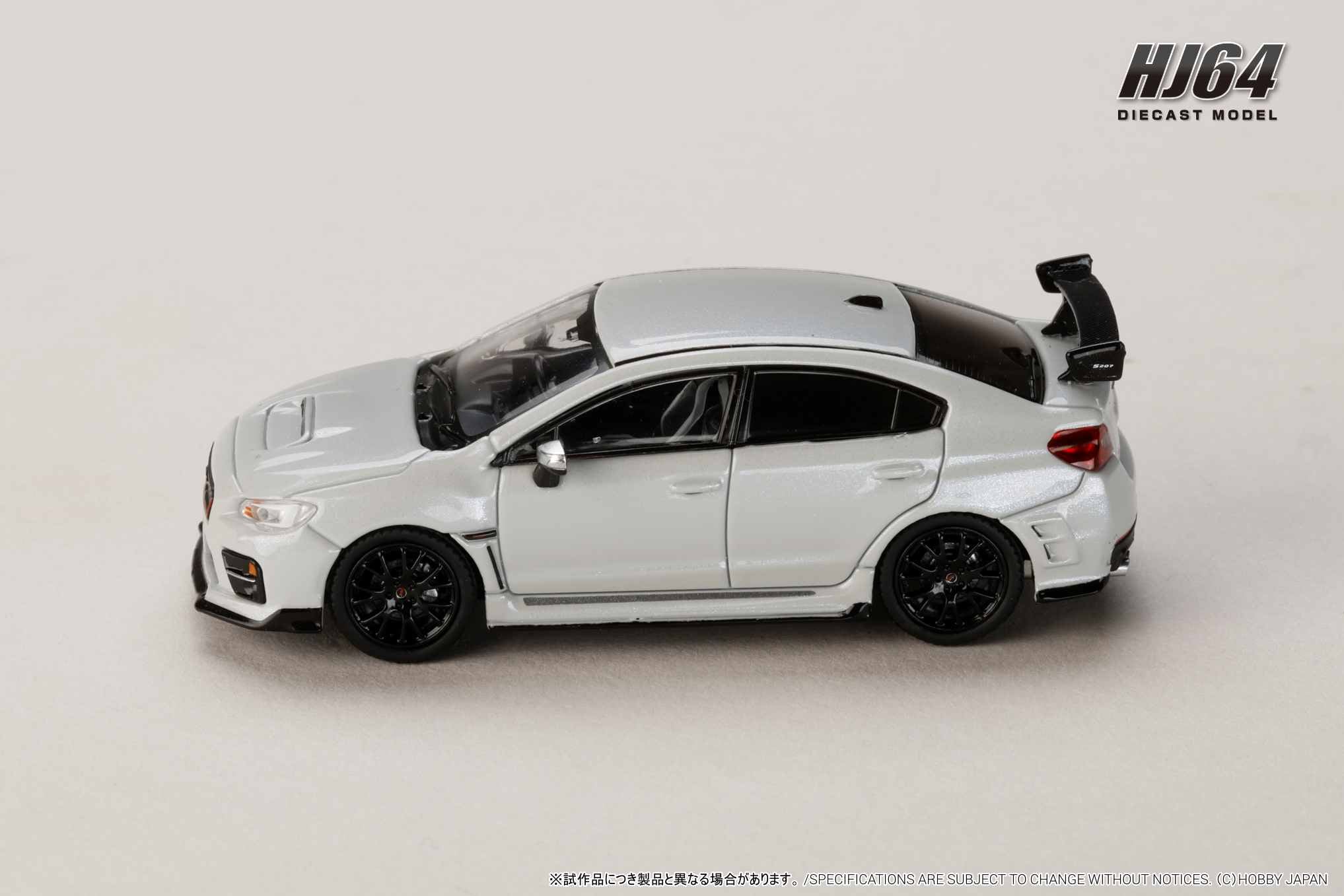 *PREORDER* Hobby Japan 1:64 Subaru S207 NBR Challenge Package in Crystal White Pearl - Image 3