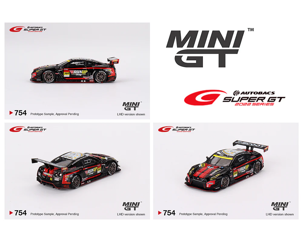 MINI GT 1:64 Super GT Series Nissan GT-R NISMO GT3 #360 “RUNUP RIVAUX GT-R” TOMEI SPORTS 2023