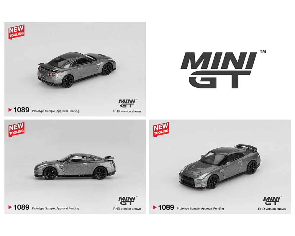 MINIGT 1:64 2013 Nissan GT-R NISMO R35 CRS Version in Dark Metal Gray - Image 2