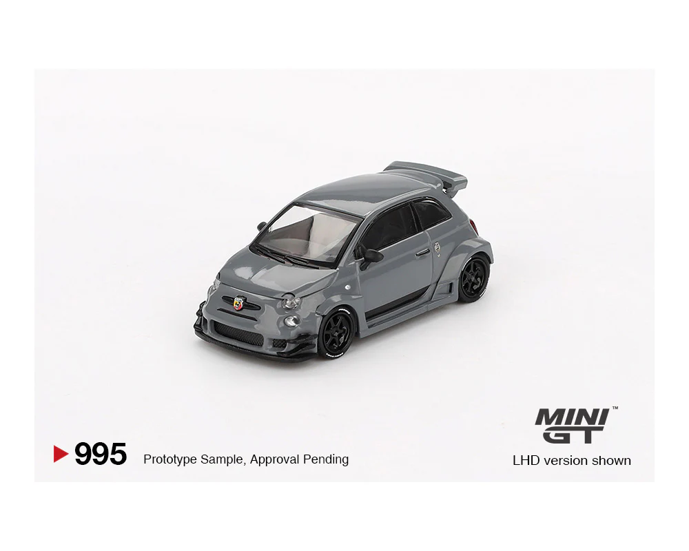 MINIGT 1:64 ABARTH 595 LB-WORKS x Abas Works in Grey