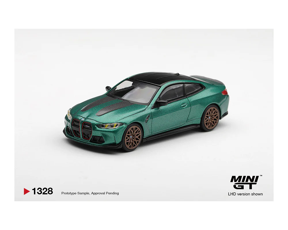 *PREORDER* MINIGT 1:64 BMW M4 CS Frozen Isle of Man Green Metallic - Image 2