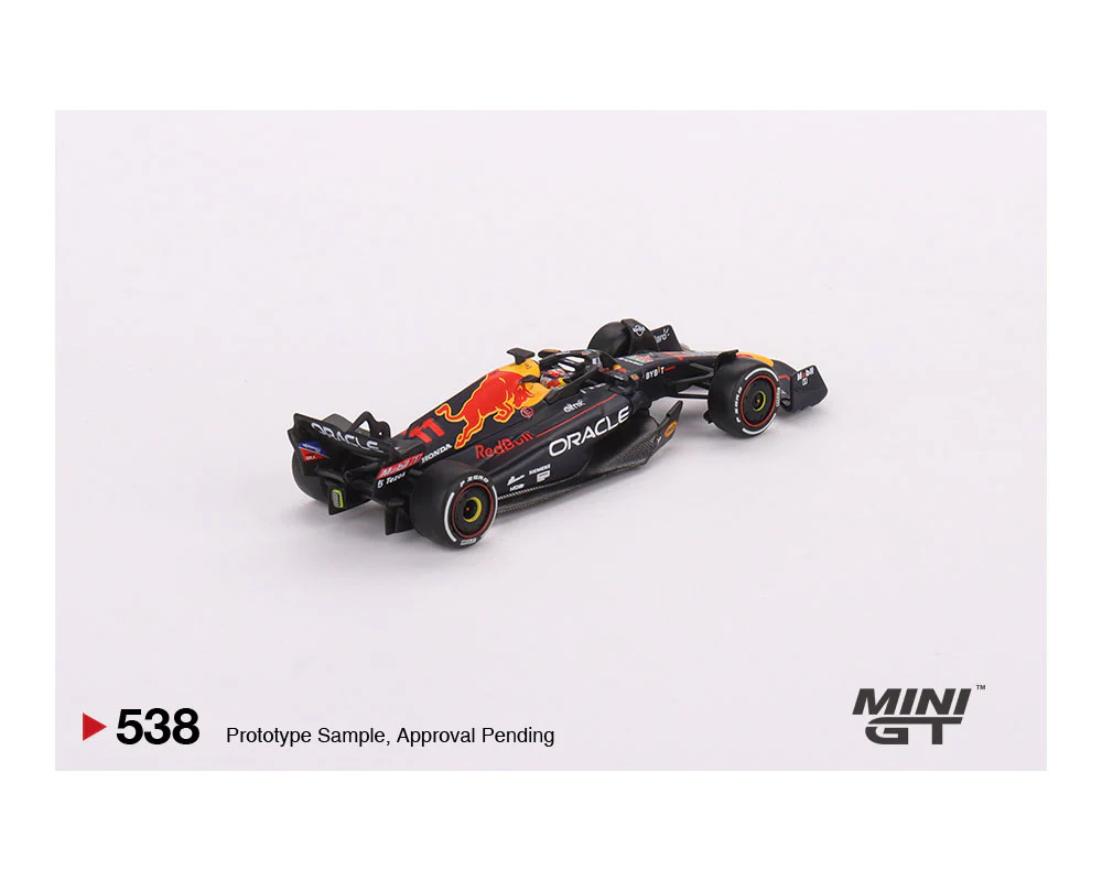 MINIGT 1:64 F1 Oracle Red Bull Racing RB18 #11 Sergio Pérez 2022 Abu Dhabi Grand Prix 3rd Place - Image 3