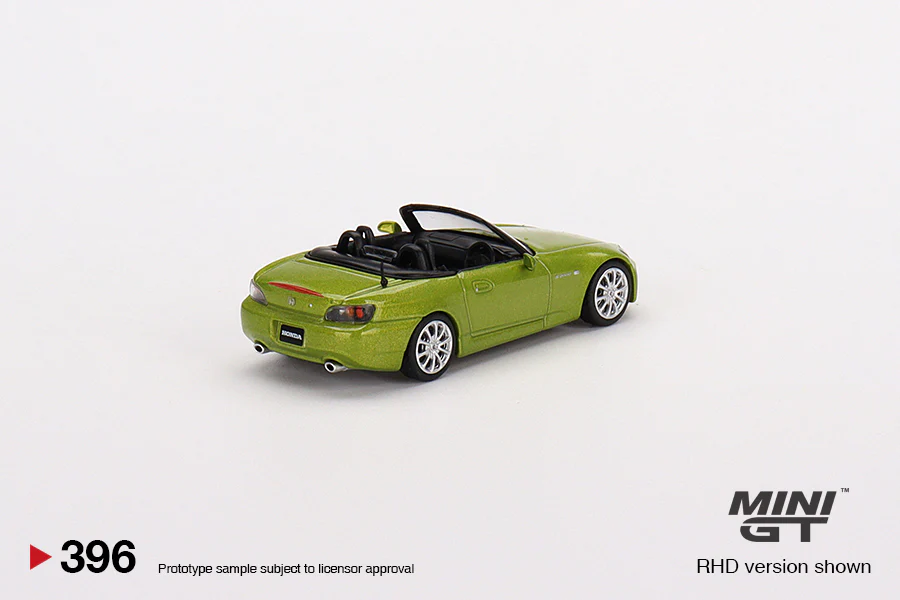 MINIGT 1:64 Honda S2000 (AP2) in Lime Green Metallic - Image 3