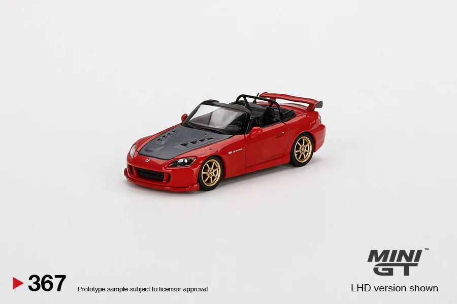 MINIGT 1:64 Honda S2000 (AP2) MUGEN in New Formula Red - Image 2