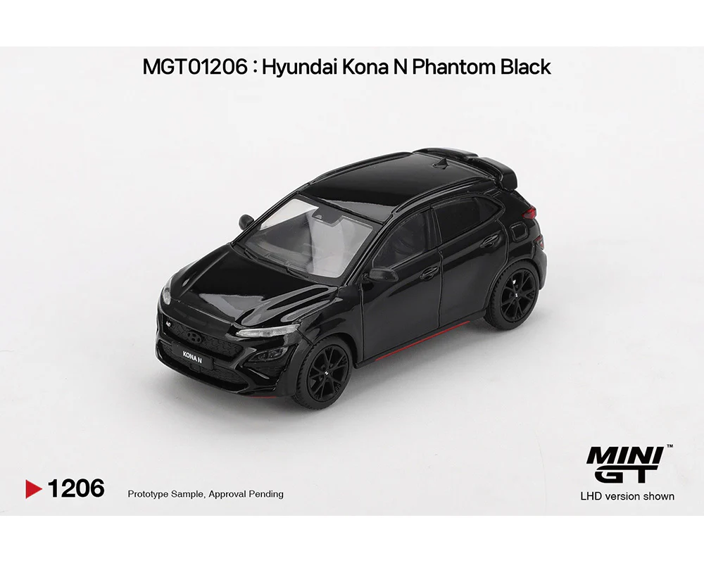 *PREORDER* MINIGT 1:64  Hyundai Kona N – Phantom Black – Korea Exclusive - Image 2