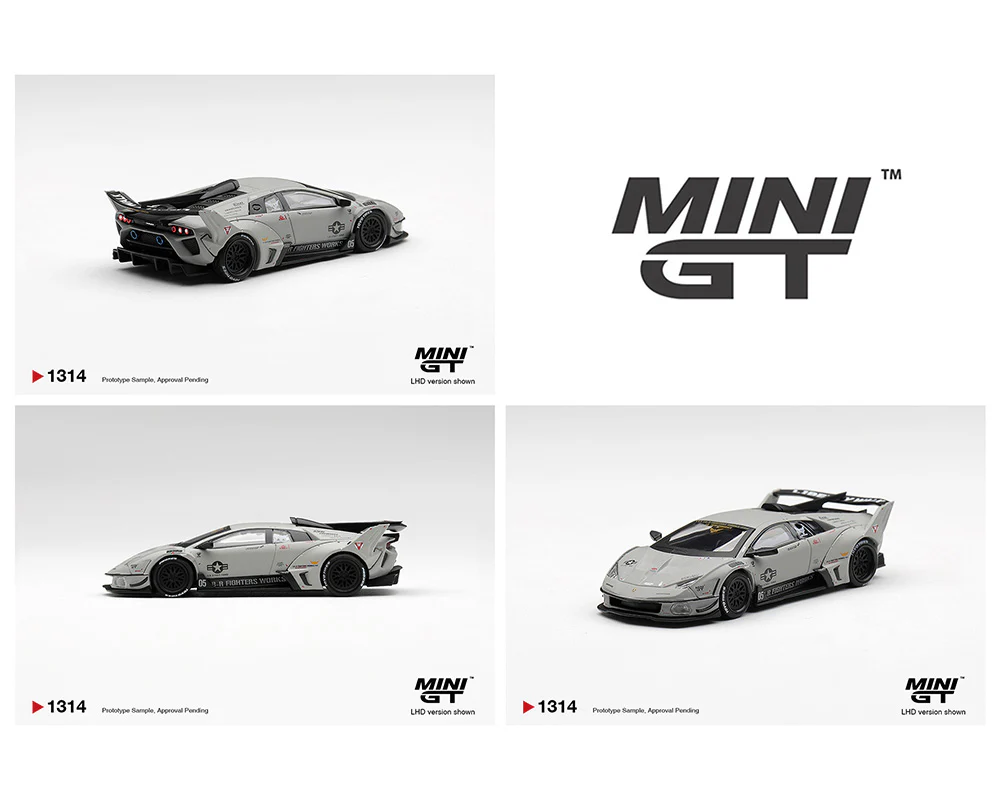 *PREORDER* MINIGT 1:64 Lamborghini LB-Silhouette WORKS MURCIELAGO GT Evo Fighter in Grey