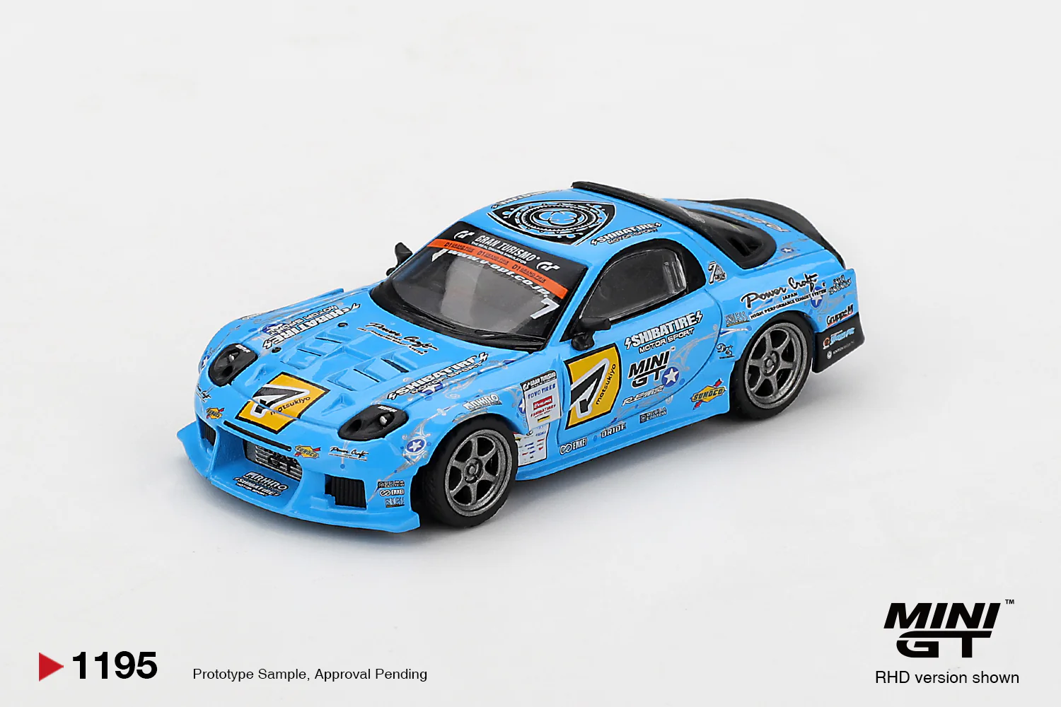 *PREORDER* MINIGT 1:64 Mazda RX-7 RE-Amemiya 2025 D1GP in Blue - Image 2