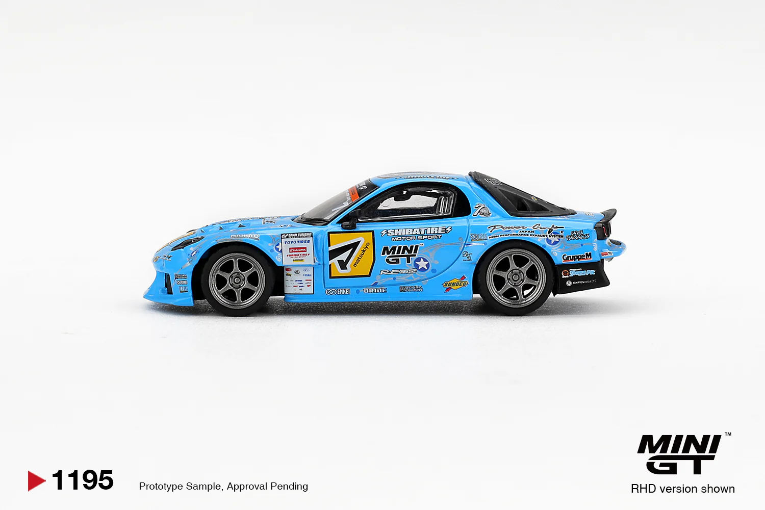 *PREORDER* MINIGT 1:64 Mazda RX-7 RE-Amemiya 2025 D1GP in Blue - Image 4