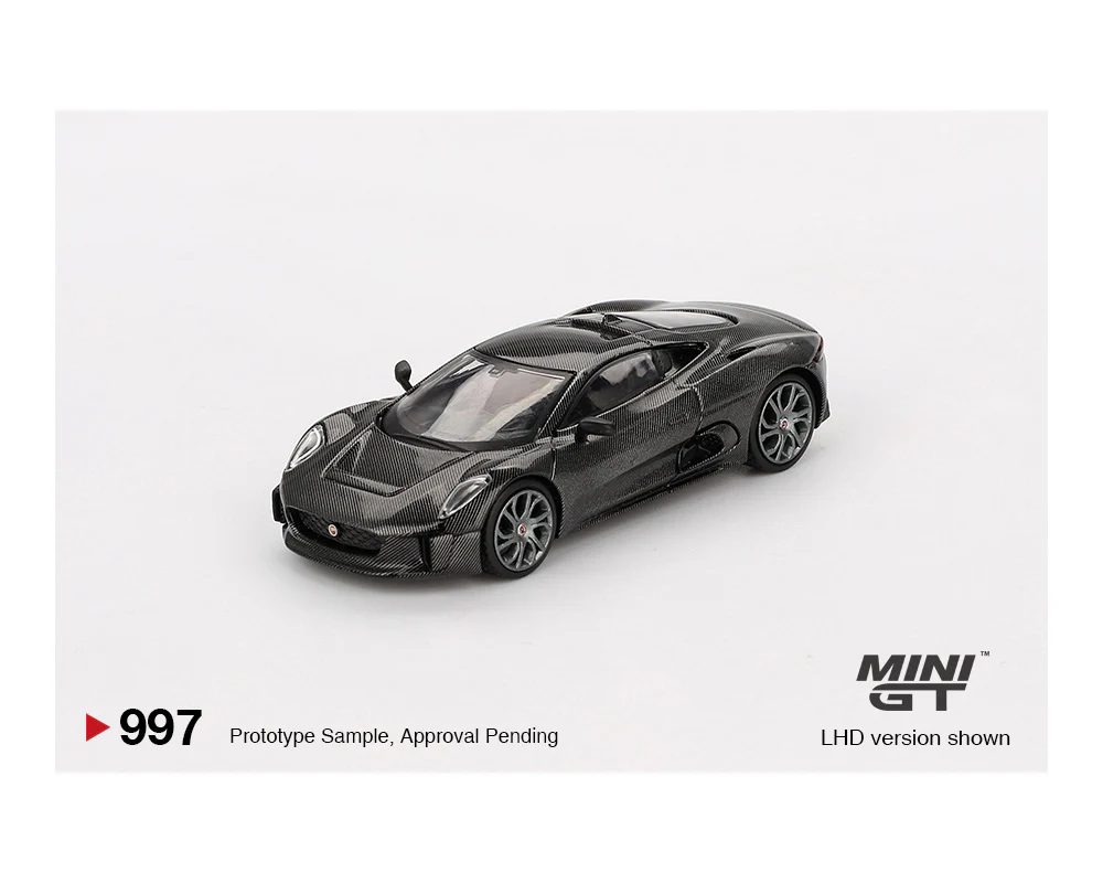 MINIGT 1:64 Jaguar C-X75 Test Car in Black
