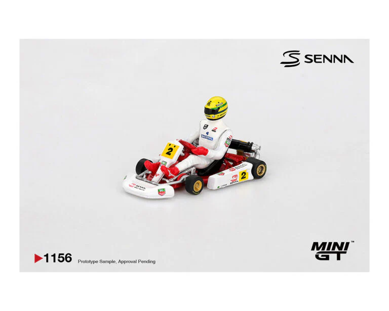 *PREORDER* MINIGT 1:64 Senna Kart #2 Ayrton Senna da Silva 1993 Masters of Paris-Bercy in Red - Image 2