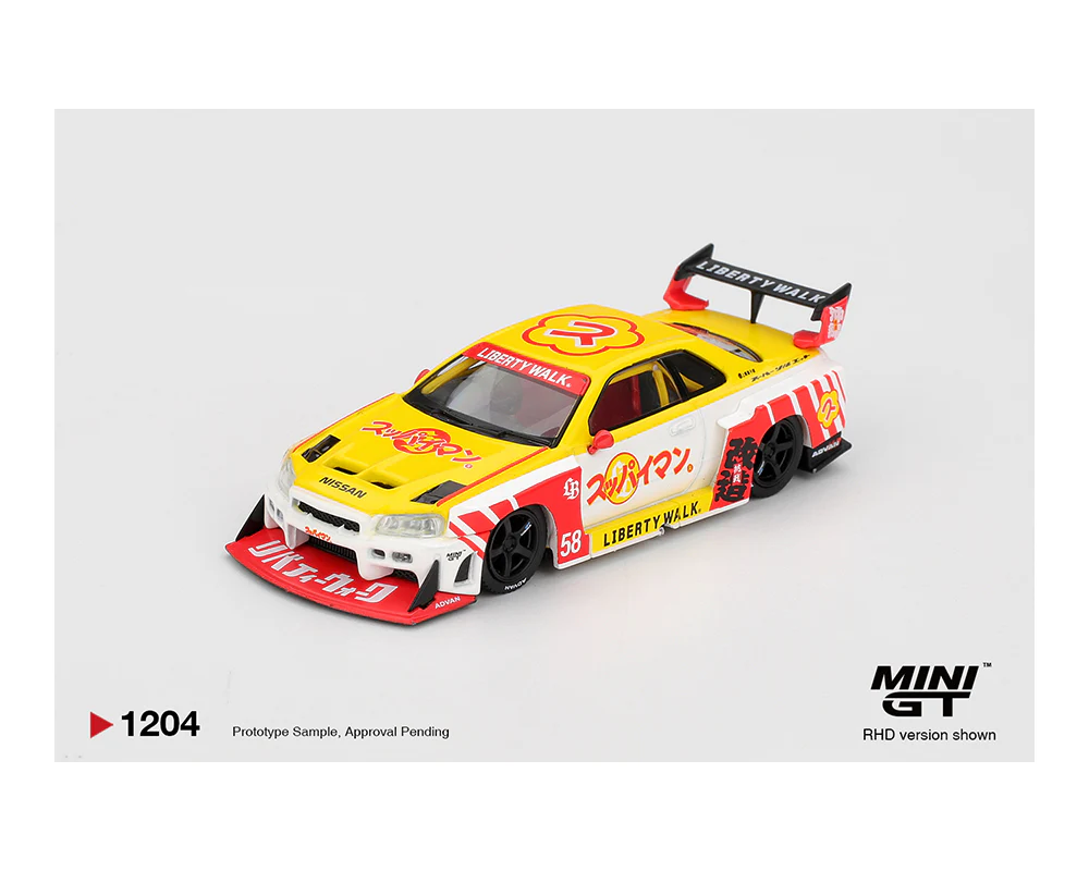 *PREORDER* MINIGT 1:64 Nissan LB-ER34 Super Silhouette Skyline Suppaiman Okinawa 2025 - Image 2