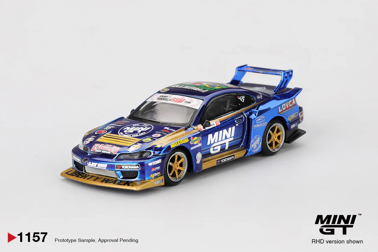 *PREORDER* MINI GT 1:64 Nissan LB-Super Silhouette S15 Silvia #555 Team MINI GT Liberty Walk – 2025 Formula Drift - Image 2