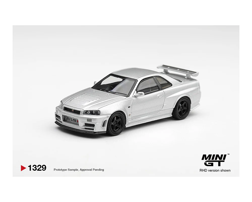 *PREORDER* MINIGT 1:64 Nissan Skyline GT-R (BNR34) NISMO Z-Tune in Silver - Image 2