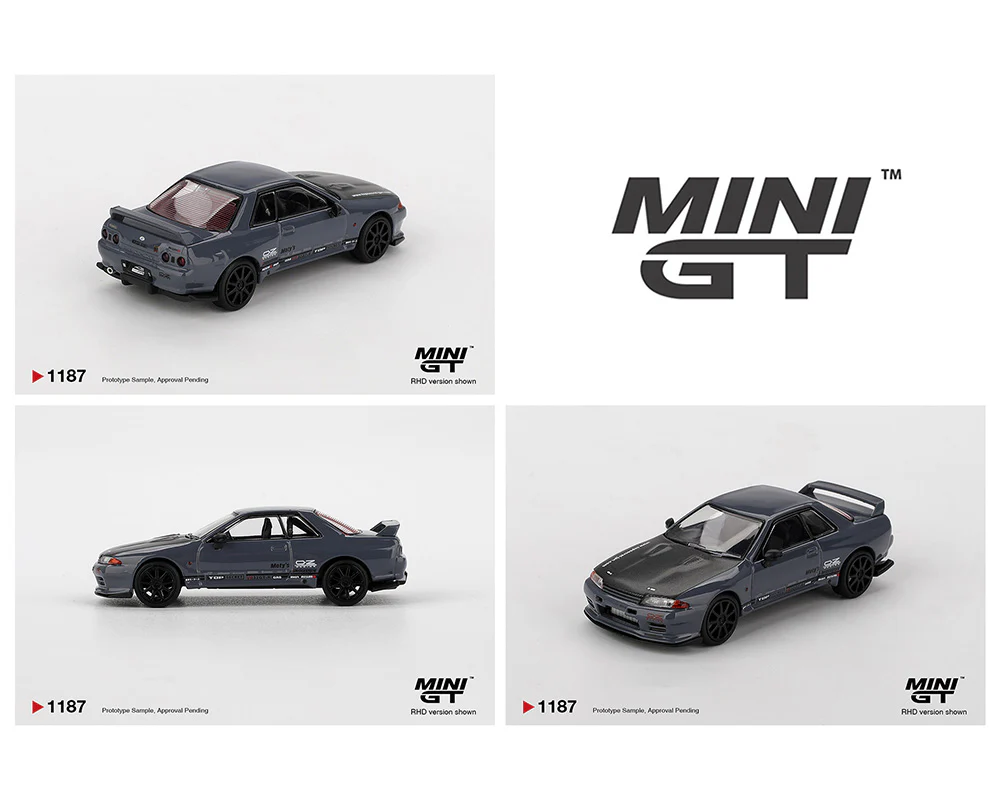 *CANCELLED* MINIGT 1:64 Nissan Skyline GT-R Top Secret VR32 in Stealth Grey