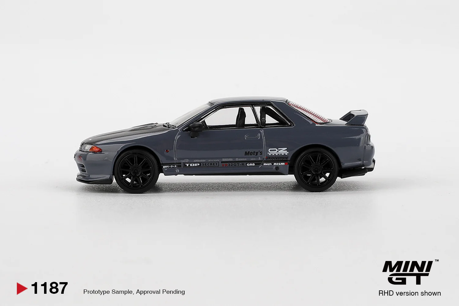 *CANCELLED* MINIGT 1:64 Nissan Skyline GT-R Top Secret VR32 in Stealth Grey - Image 3