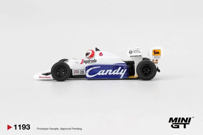 *PREORDER* MINIGT 1:64 Toleman TG184 #20 Johnny Cecotto 1984 Monaco Grand Prix in White - Image 3