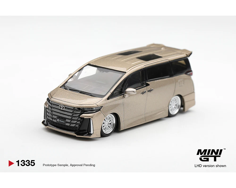 *PREORDER* MINIGT 1:64 Toyota Alphard 40 KUHL in Gold Metallic - Image 2