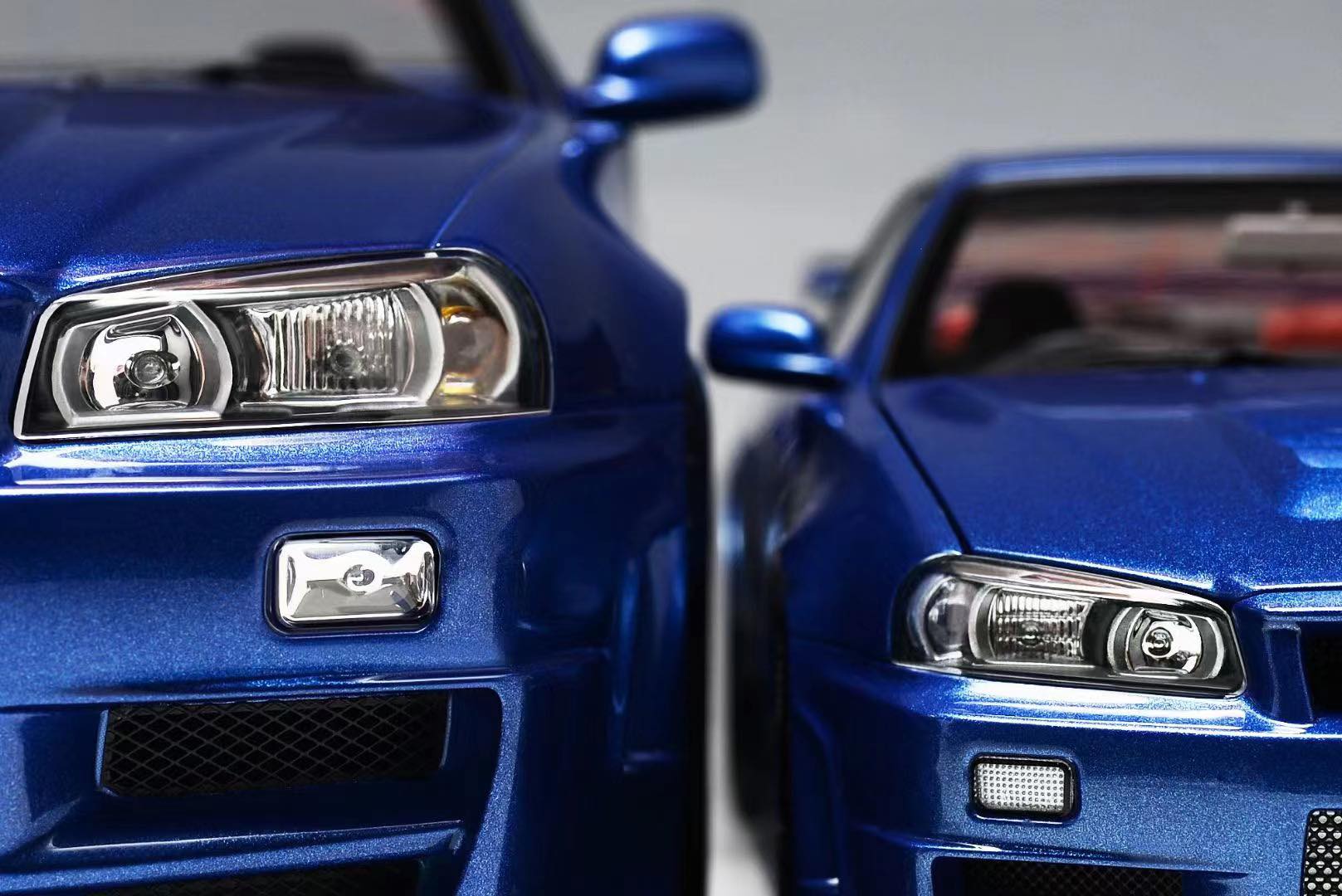 MotorHelix 1:12 Nissan Skyline GT-R (R34) Z-Tune in Blue - Image 3