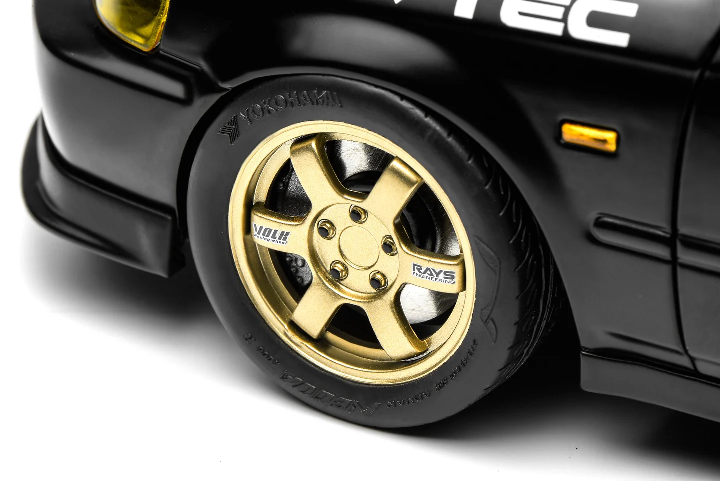 MotorHelix 1:18 Honda Civic Type-R (EK9) No Good Racing Edition in Black - Image 8