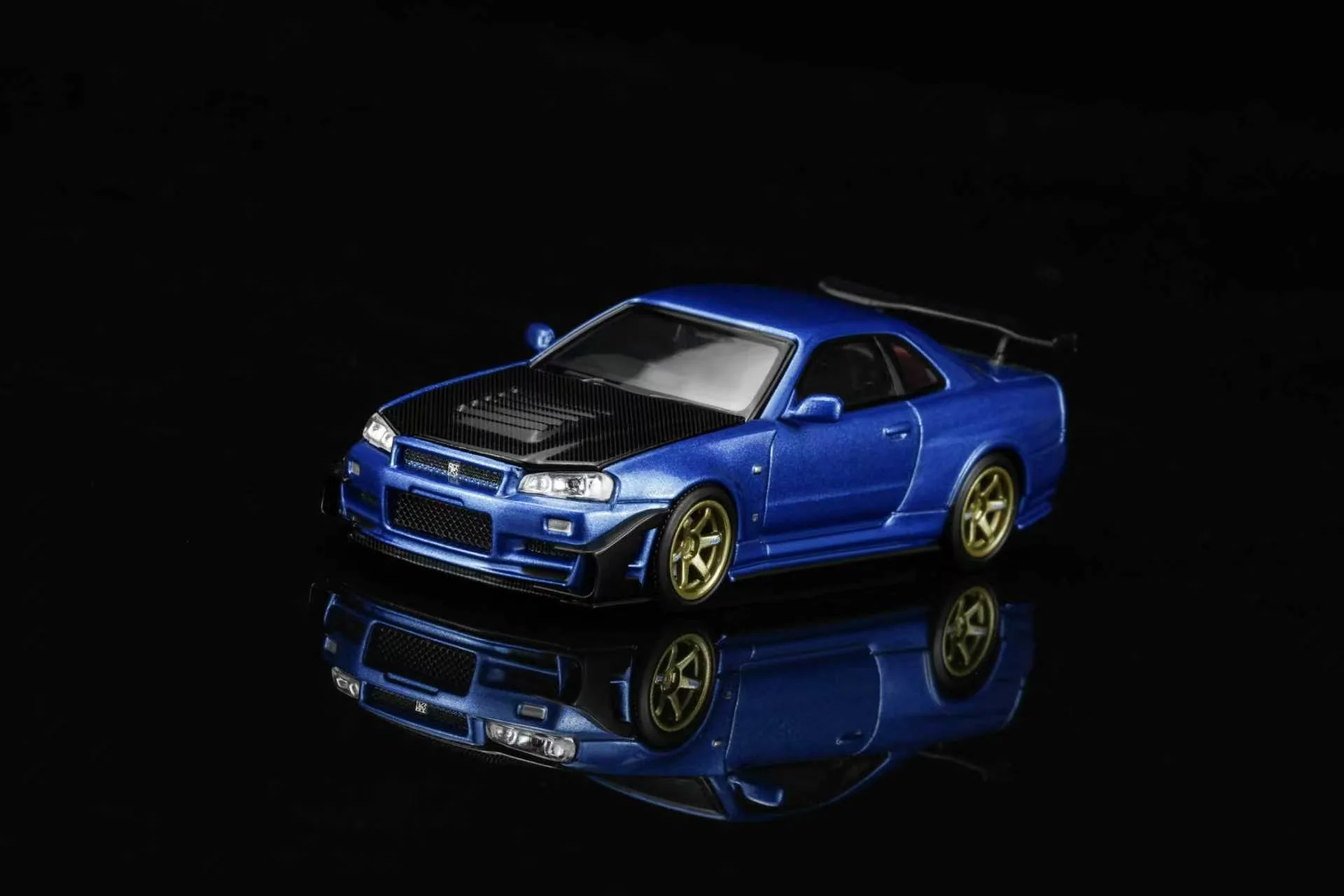 *PREORDER* MotorHelix 1:64 Nissan Skyline GT-R (R34) Customized Version in Bayside Blue - Image 2