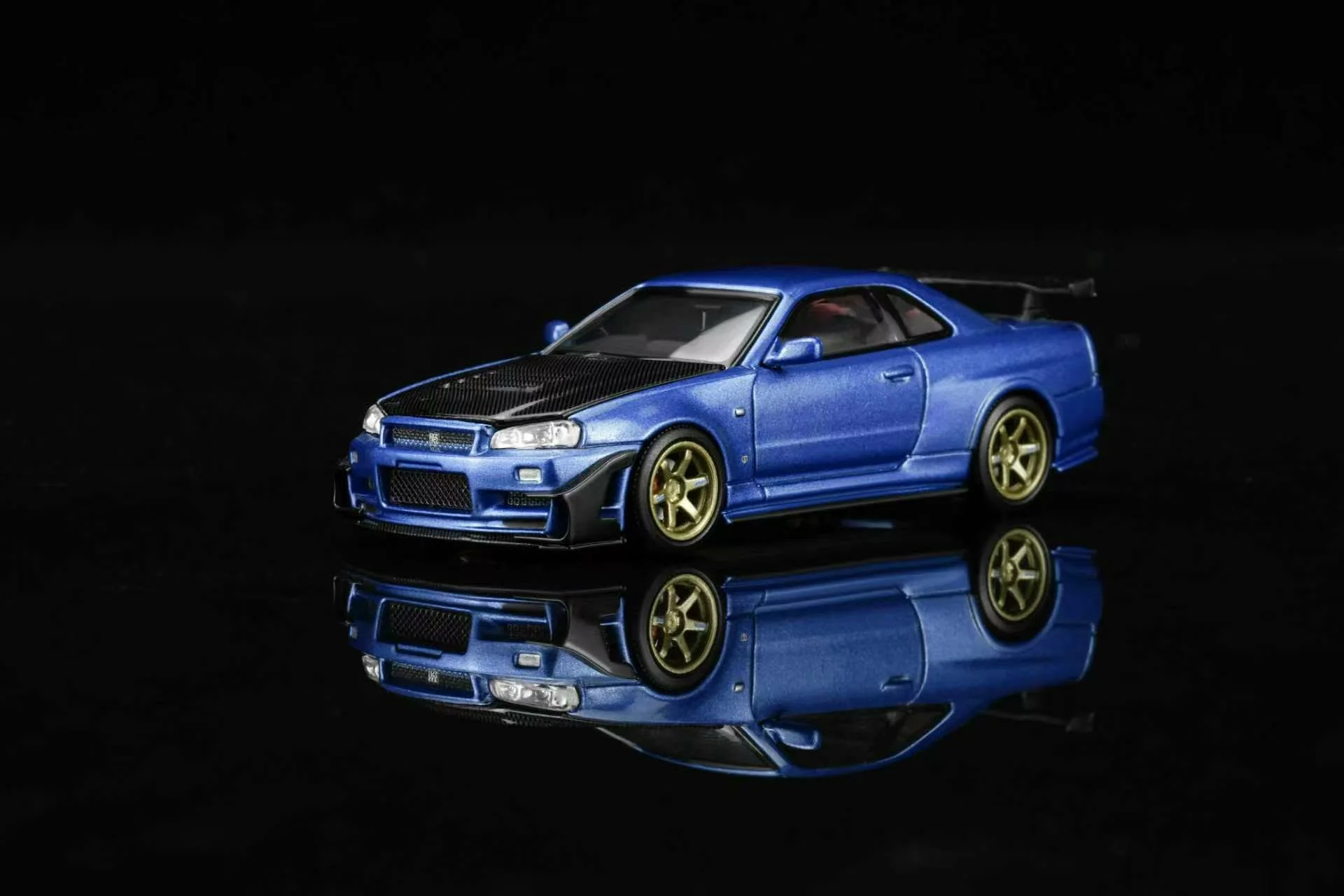 *PREORDER* MotorHelix 1:64 Nissan Skyline GT-R (R34) Customized Version in Bayside Blue - Image 5