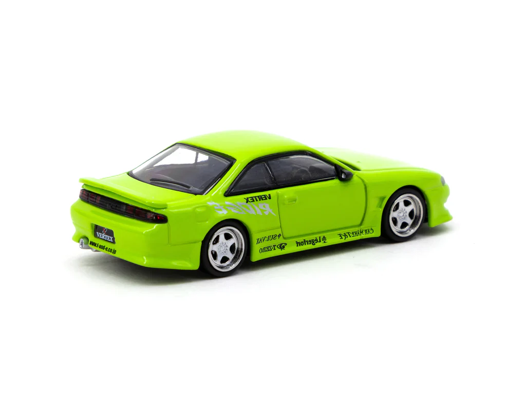 Tarmac Works 1:64 Nissan Silvia Vertex S14 in Light Green - Image 2