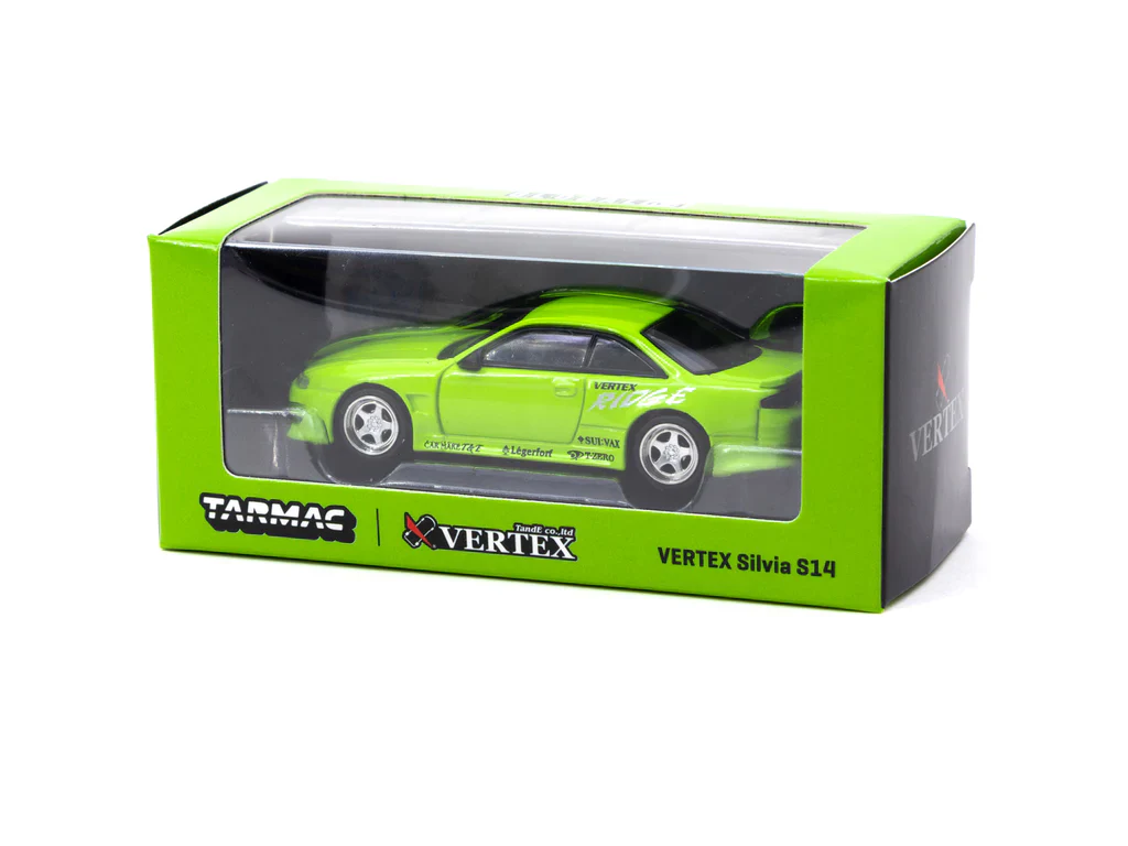 Tarmac Works 1:64 Nissan Silvia Vertex S14 in Light Green - Image 3
