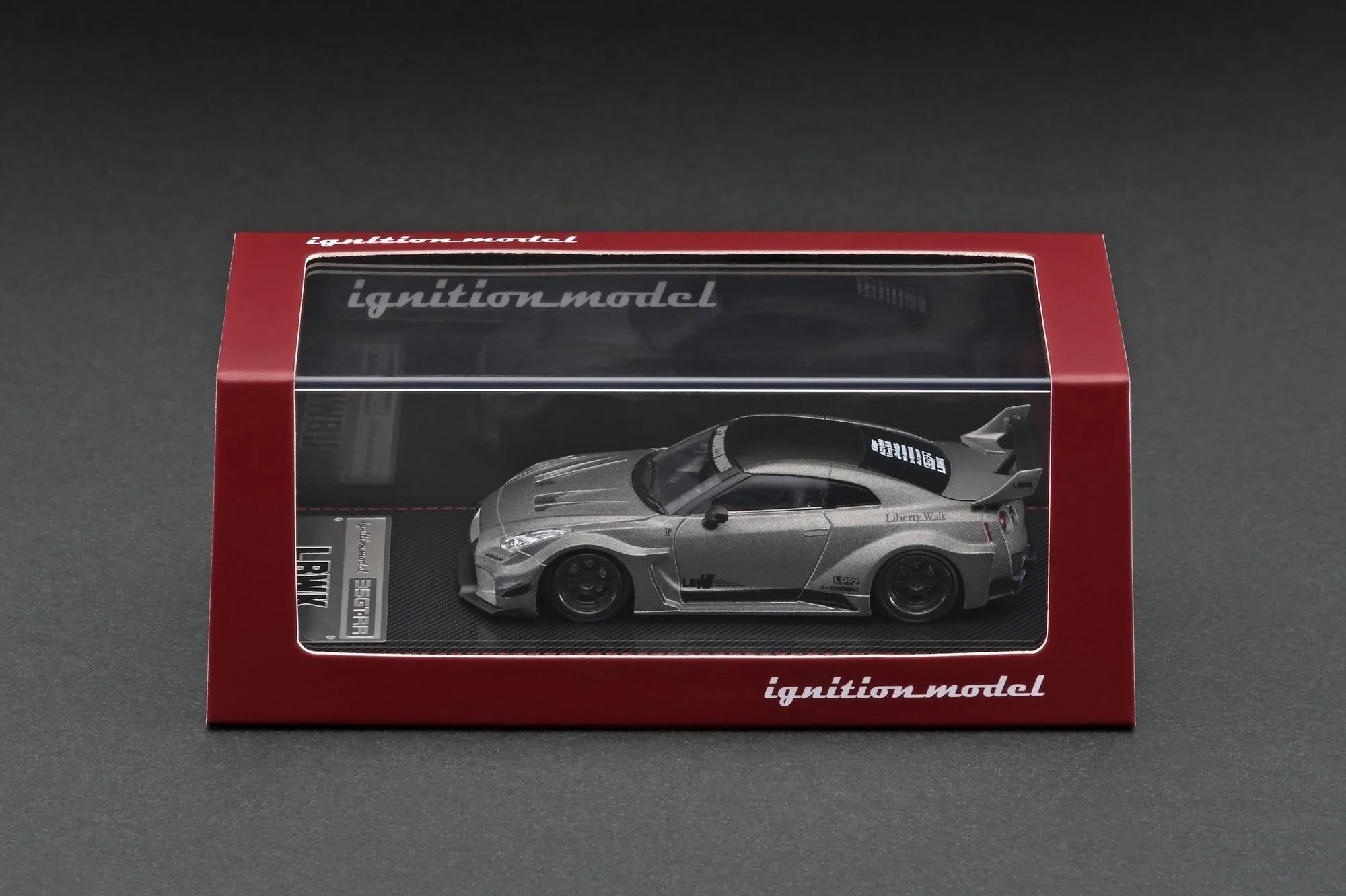 Ignition Model 1:64 Nissan Skyline GT-R 35GT-RR LBWK in Titanium Gray - Image 3