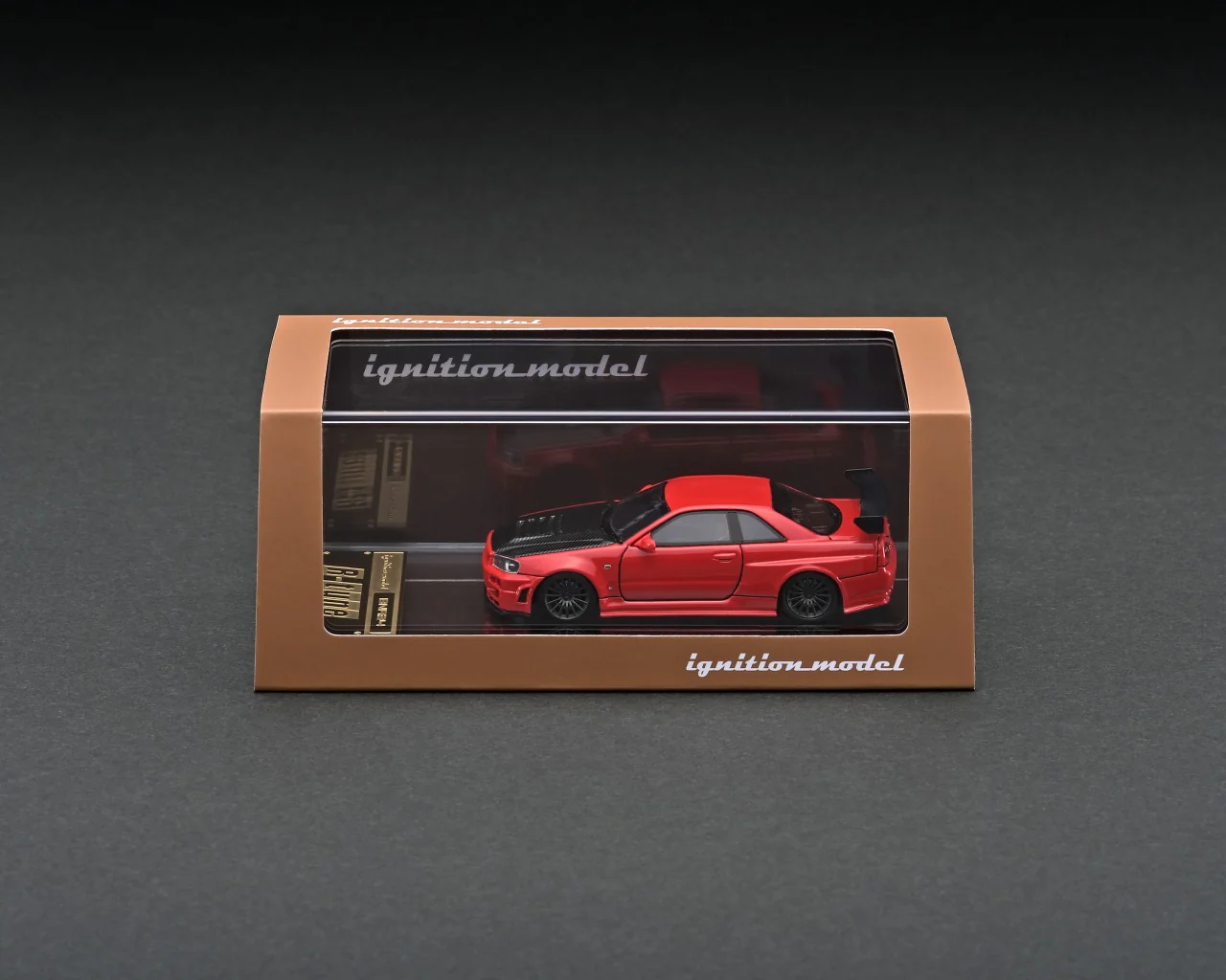 Ignition Model 1:64 Nissan Skyline GT-R (R34) R-Tune in Red - Image 3