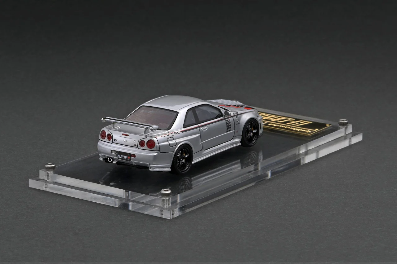 Ignition Model 1:64 Nissan Skyline GT-R (R34) R-Tune NISMO Silver - Image 2