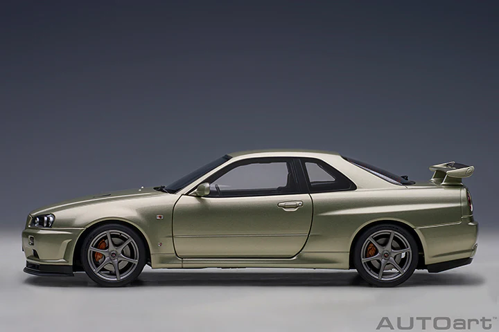 AUTOart 1:18 Nissan Skyline GT-R (R34) V-Spec II "NUR" in Millennium Jade - Image 3