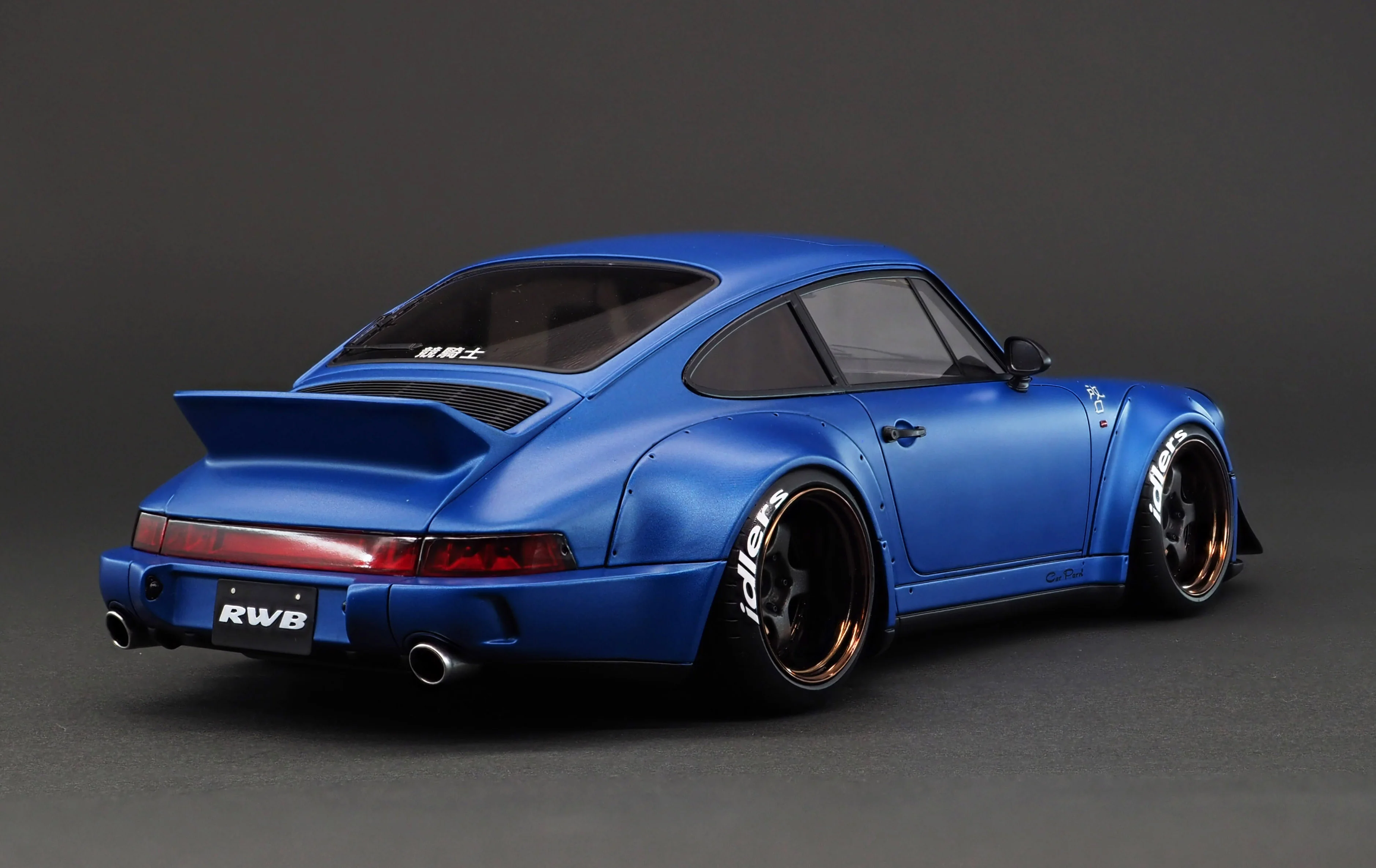 Ignition Model 1:18 Porsche 964 RWB in Matte Blue - Image 2