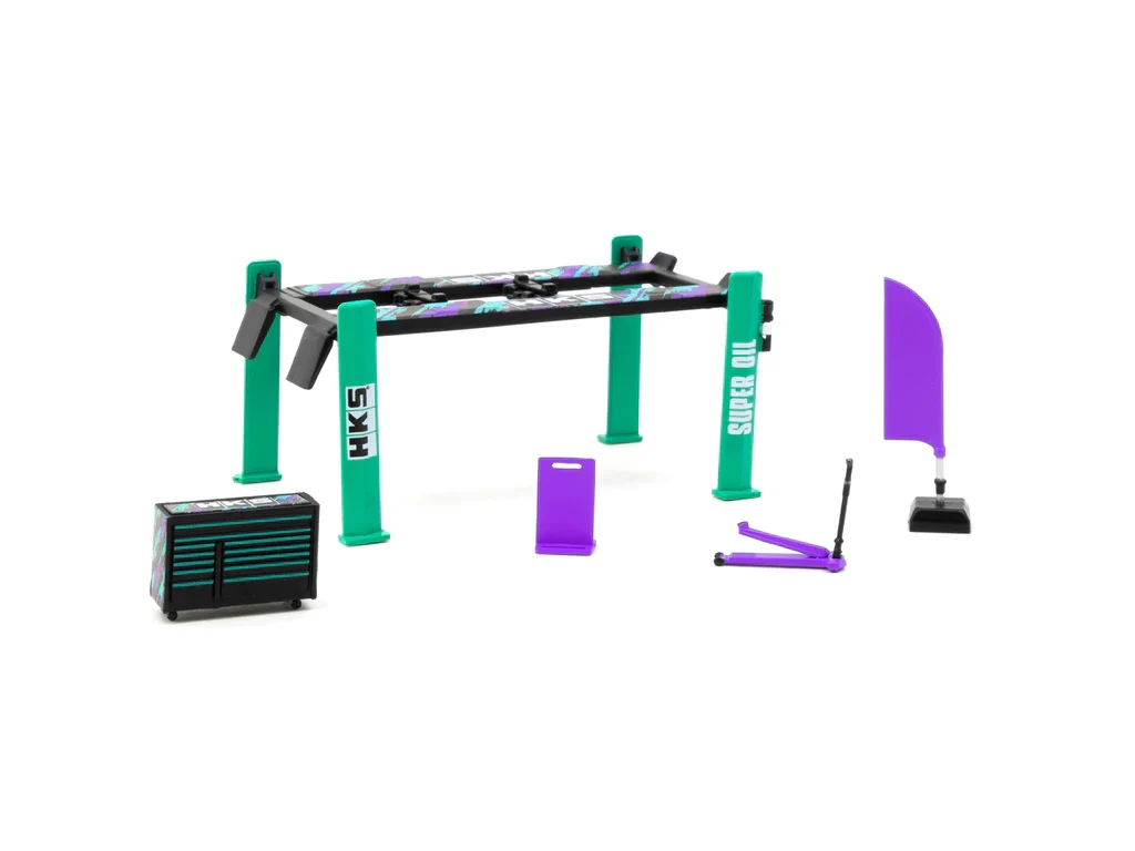 Tarmac Works 1:64 Accessories Garage Tools Set HKS - Image 2